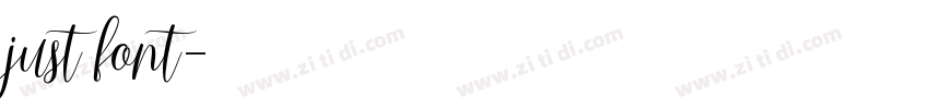 just font字体转换